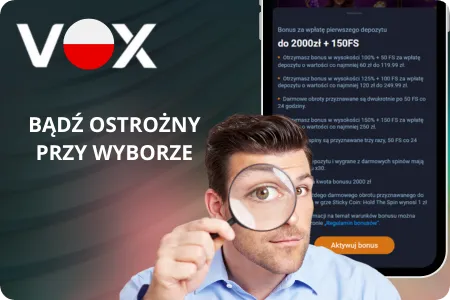 Weryfikacja warunków promocji przed aktywacją kodu w Vox Casino